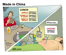 Obr. 2 „Made in China“ v černém humoru (angl.)