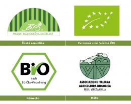Obr. 1 Příklady certifikovaných bioznaček