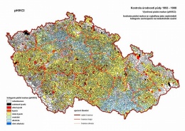 Obr. 2  Mapa půdní reakce ČR